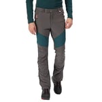 Regatta Men Mountain Active Stretch Water Repellent Durable Walking & Hiking Trousers - Magnet/Deep Teal, Size: 32"