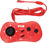 Mini Contrôleur,Manette De Jeu Filaire Snk Compatible Mvs Mini/Neogeo Mini/Neo-Geo Arcade Stick Pro Pour Que Deux Joueurs Puissent Jouer À Des Jeux Simultanément-Rouge