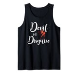 Devil In Disguise Devil Lady With Red Pitchfork Tank Top