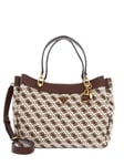 Sac Femme Guess Shemara Sac Tote Grand Brownlogo Nd Choix=P Brownlogo Hwj