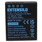 Battery for Olympus OM-D E-M1 Mark II E-M1 Mark III 2000mAh