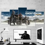 TOPRUN Canvas Tom Clancy’s Ghost Recon Wildlands 5 pieces Modern wall art for living room Prints Image Framed Artwork Painting Picture Photos Home decoration