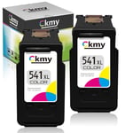CKMY 541XL Remanufactured for Canon CL-541XL 541XL Ink Cartridges Multipack for Canon Pixma TS5150 MX475 MG4250 MG3150 MG3250 MG3550 MG3600 MG3650 MG3650s MG2150 MX395 MX375 MX435 (Colour, Twin Pack)
