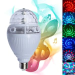 Ampoule Bluetooth Musique Fête LED Rvb E27 Rotatif Rotative Multicolore SC0