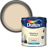 Dulux Matt Emulsion Paint For Walls And Ceilings - Ivory 2.5 Litres