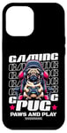 iPhone 12 Pro Max Gaming Pug Video Game Dog Graphic For Men Boys Women Kids Case