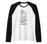 Disney Winnie The Pooh Eeyore Hug Life Valentine's Day Raglan Baseball Tee