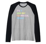 Funny Physical Therapist Art PT PTA Therapy For Men Women Raglan Baseball Tee