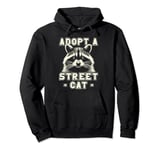 Funny Raccoon | Adopt A Street Cat | Men & Women, Racoon Pullover Hoodie