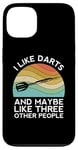 iPhone 13 I Like Darts Cricket Dart 501 Beer Retro Funny Throwing Game Case