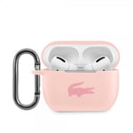 Lacoste AirPods Pro Skal Liquid Silicone Glossy Logo Rosa