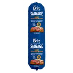 Brit Sausage 12 x 800 g - Nötkött & fisk