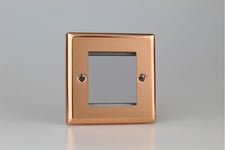 Varilight XYG2.CU DataGrid Plate, urban polished copper, 2 grid spaces