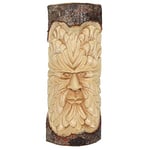 Enchanting Green Man Wood Carving - 100cm (1 Pc) - Stunning Garden Decor, Handcrafted High-Quality Wood - Perfect for Nature Lovers & Unique Outdoor Spaces