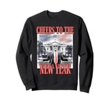 Funny TRUMP CHEERS TO THE NEW YEAR Fireworks Outlaw Won Sweatshirt