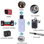 Mini Stereo Sound USB Langaton Bluetooth-yhteensopiva Audio Musiikkivastaanotin Dongle Adapteri Auton kotikaiuttimelle