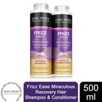 John Frieda Frizz Ease Miraculous Recovery Frizzy Hair Shampoo & Conditioner New