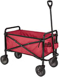 Amazon Basics Collection d’outils de jardin - Chariot d’extérieur pliable pour jardinage avec housse protectrice, Rouge