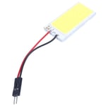 T10 Panel 36 Smd Cob Led Auton Lukulamppu/ Kattolamppu Valkoinen Pure + T10 / Ba9s / Dome Festoon Adap