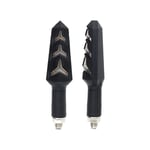 Groofoo 2 Pcs Clignotants Séquentiels à led pour Moto, Clignotants Avant et Arrière, Feux de Circulation Diurnes Universels