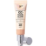 IT Cosmetics CC+ Nude Glow Fond de Teint Léger et Sérum Éclat avec SPF 40 32 ml (nuances variées) - Neutral Medium