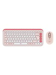 Logitech POP Icon Combo - Tastatur & Mussett - Tysk - Hvit