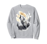 Lone Wolf in the mountains wolves wild animal Sweatshirt