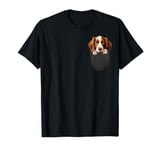 Funny Welsh Springer Spaniel Puppy Dog In Pocket Cute Pet T-Shirt