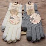 Gants Femme Tactiles Pour Samsung Galaxy J3 2016 Smartphone Taille M 2 Doigts Hiver - Gris