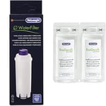 De Longhi Water Filter DLSC002 (Pack of 1) & EcoDecalk Mini 2 x 100ml Descaler (Pack of 1)-White