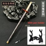 Nya Stilar Japan Anime Demon Modell Gel Pen 0.5Mm Svart Påfyllning Med Penna Rack Cosplay Prop Kid Student Gåva Slayer Wewordn A-tool carrier