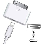 3st 8 - pin till 30 - pin Lightning adapter för iPhone, iPad.. Vit