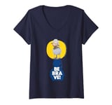 Womens Be Brave! V-Neck T-Shirt