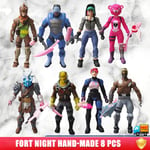 8pc/Set Fortnite Battle Royale Season 8 PVC Action Figure Display Playset Toy UK