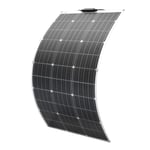 Panneau Solaire Souple 100W 12V Flexible Monocristallin Modules Solaires pour Batteries 12 V, Camping-car, Caravane, Bateau, Yacht, Van et autres Surfaces Irrégulières