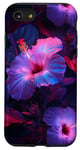 iPhone SE (2020) / 7 / 8 Aesthetic Hawaiian flower Purple Hibiscus Flowers Girl Case