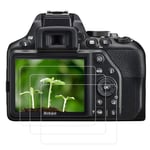 D3500 Screen Protector for Nikon D3500 D3400 D3300 D3200 D3100 Camera (3 Pack), FANZR 0.3mm 9H Hardness Anti-Scratch