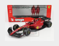 1:18 BURAGO Ferrari F1-75 #55 2022 Carlos Sainz White Wheels BU16811SA