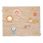 Nattou Tapis d'éveil rectangulaire avec différentes Activités, en coton et polyester, Env. 80 x 100 cm, Mila, Zoë et Lana, Coloré