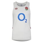 Umbro Mens England Rugby Gym Vest 2023 2024 Adults Dew/Metal/Red XXL