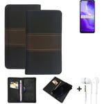 Phone Case + earphones for Oppo Reno5 Z 5G Wallet Cover Bookstyle protective