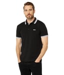 BOSS Men's Paddy Polo Shirt, Black, XL