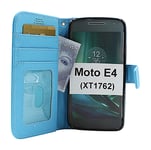 New Standcase Wallet Moto E4 / Moto E (4th gen) (XT1762) (Ljusblå)