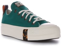 Converse A05288C Chuck Taylor All Star Lift Mens Trainer Tortoise Teal UK 6 - 12