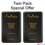 Shea Moisture African Black Soap Twin Pack 2 x 8oz/230g