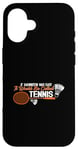 Coque pour iPhone 16 Jeu d'amour pour joueur de badminton