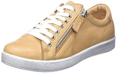 Andrea Conti Femme Damen Sneaker Basket, Camel, 35 EU