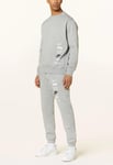 Nike Mens Club Fleece Plus Small Logo Tracksuit in Heather Grey Cotton - Size Small