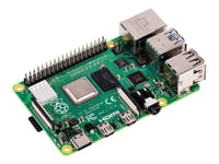 Raspberry Pi 4 Model B - Enkeltbrettsdatamaskin - Broadcom Bcm2711 / 1.5 Ghz - Ram 2 Gb - 802.11A/B/G/N/Ac, Bluetooth 5.0