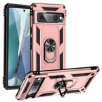 Google Pixel 7 Pro      Military Armour Ring Case    RoseGold